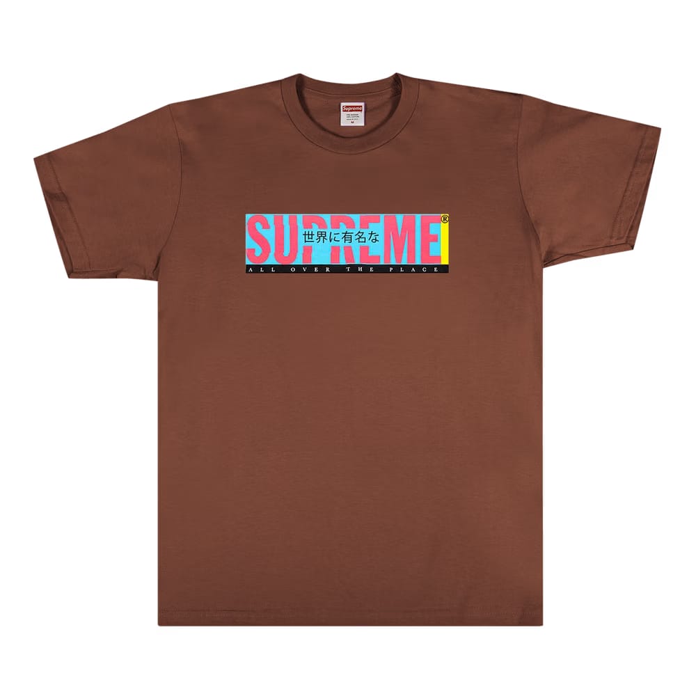Supreme All Over T-Shirt Brown