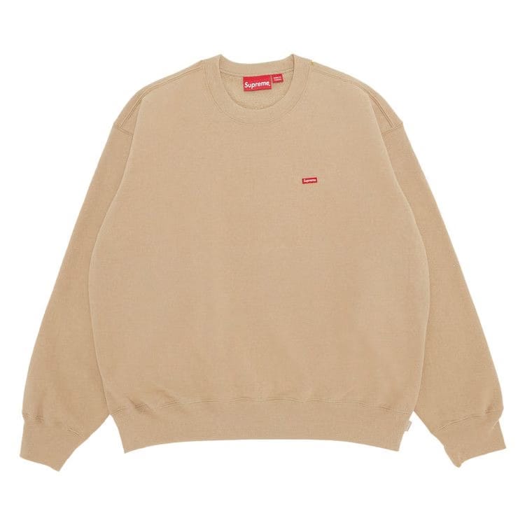 Supreme Small Box Crewneck Tan