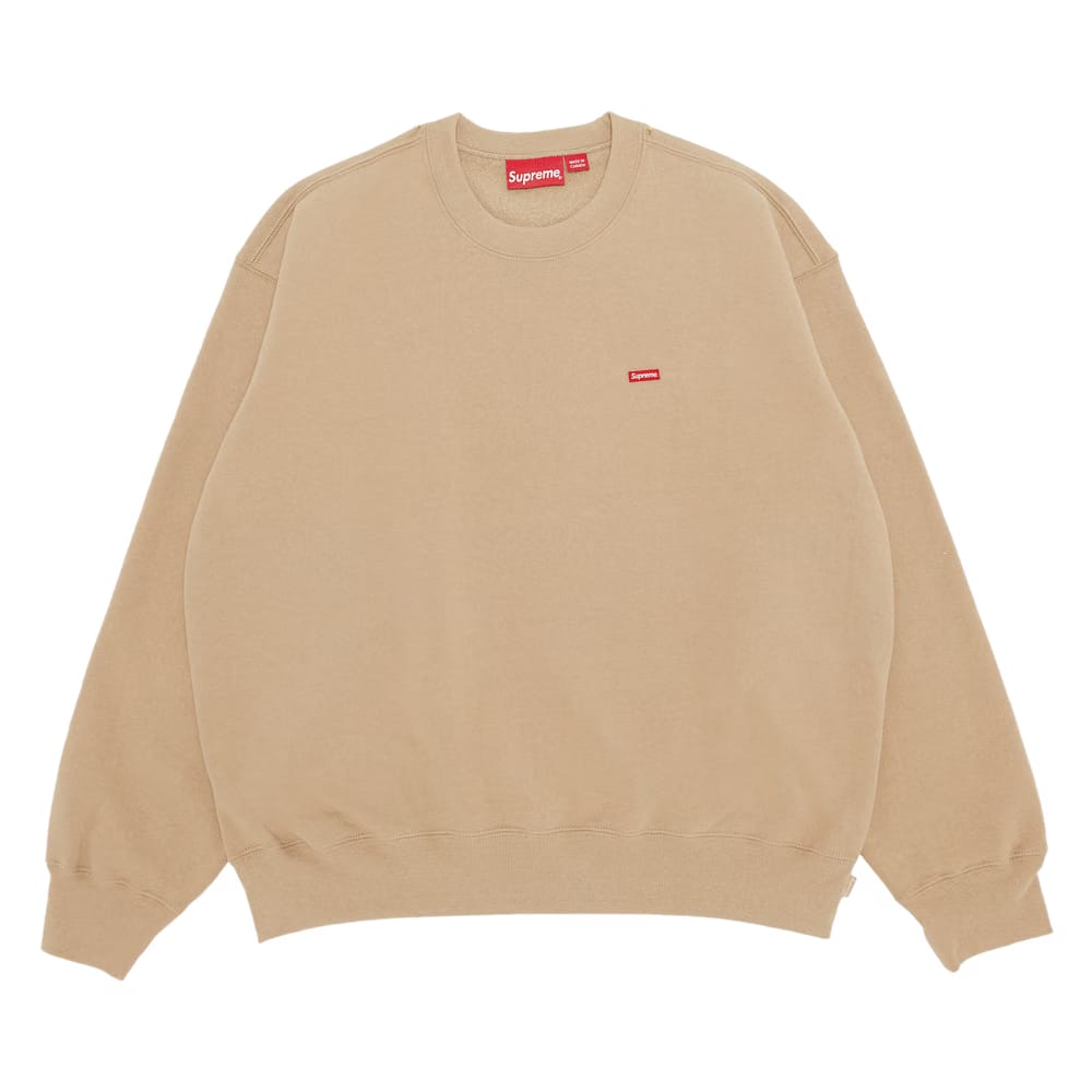 Supreme Small Box Crewneck Tan