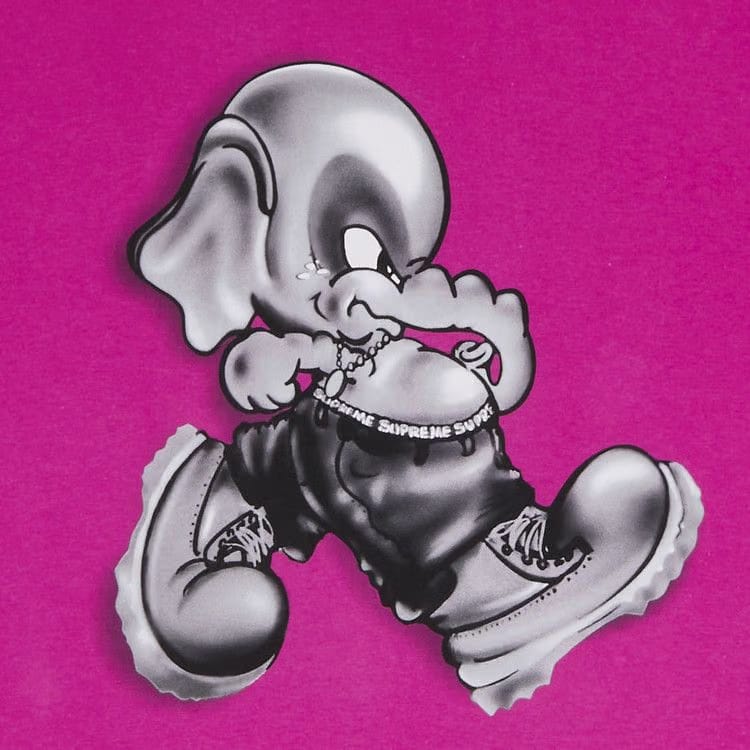 Supreme Elephant T-Shirt Magenta