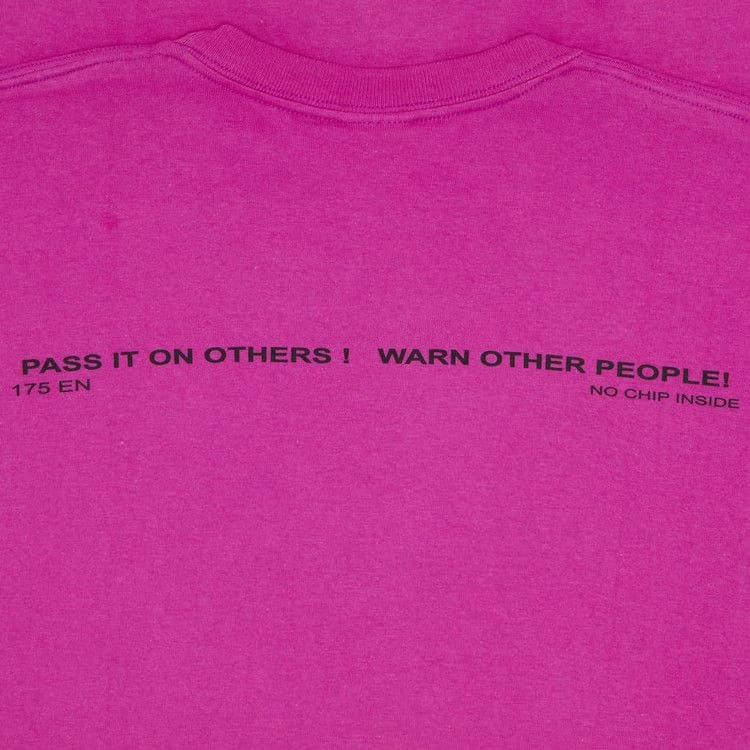 Supreme Warning T-Shirt Magenta
