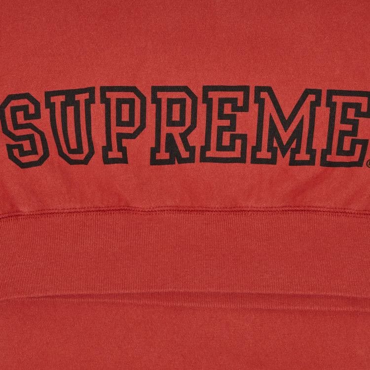Supreme Collegiate Sleeve Hoodie Burnt Red