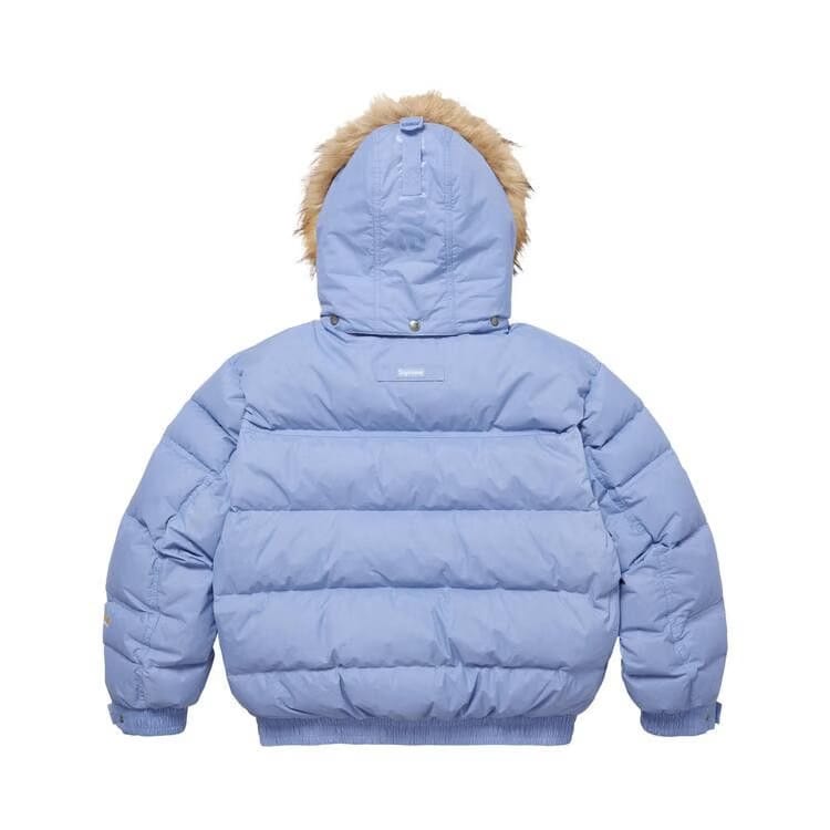 Supreme Facemask 700-Fill Down Puffer Jacket Light Blue
