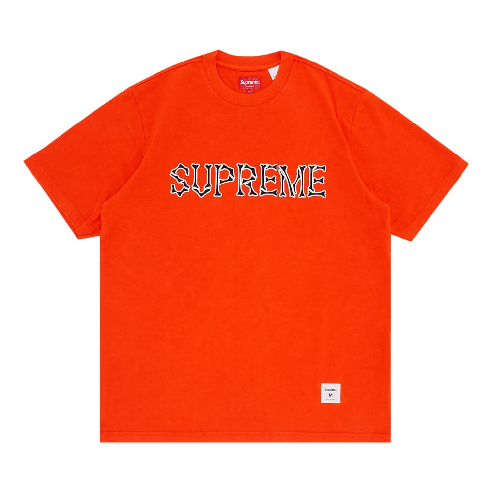 Supreme Bones Shorts-Sleeve Top Orange