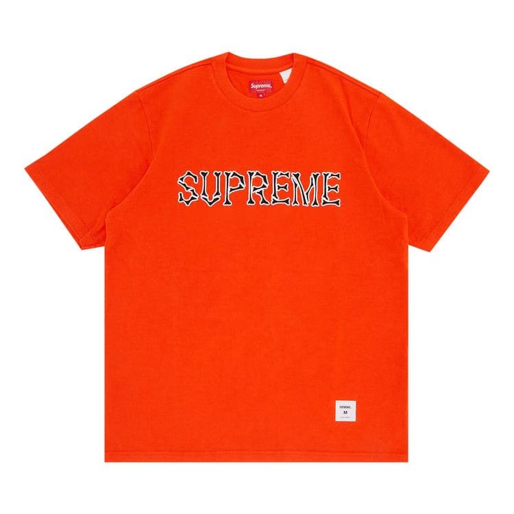 Supreme Bones Shorts-Sleeve Top Orange