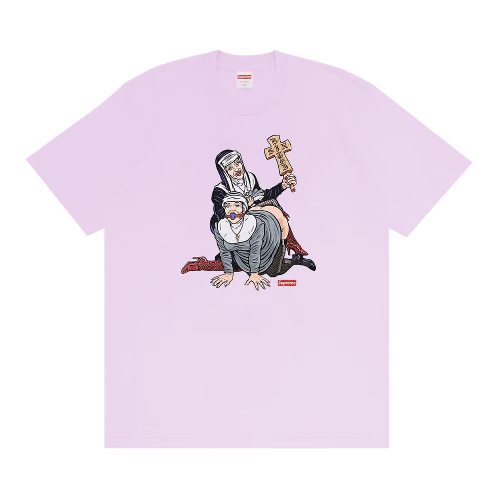 Supreme Nuns T-Shirt Light Purple