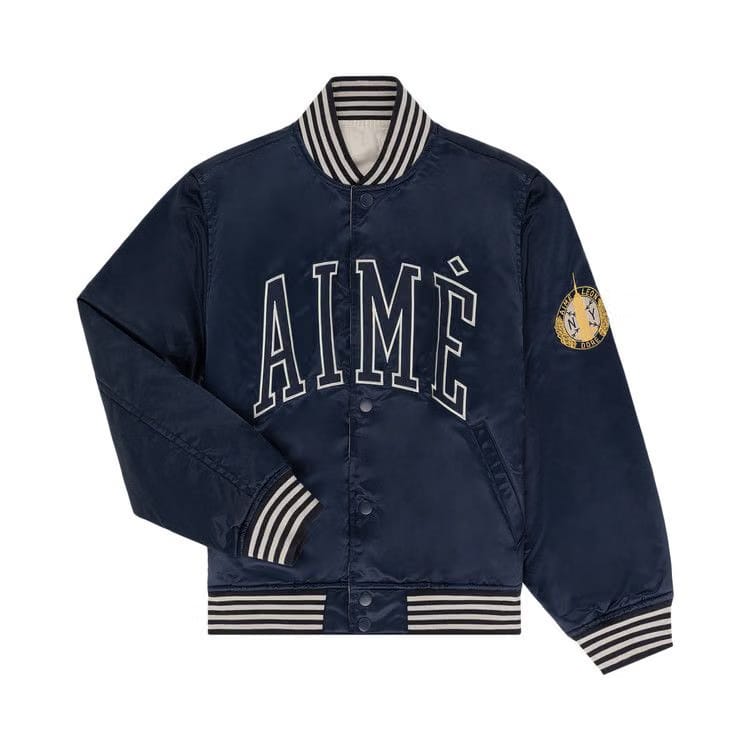 Aimé Leon Dore Reversible Varsity Jacket Navy