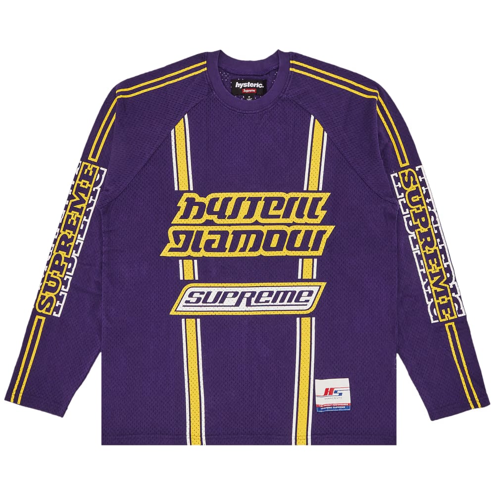 Supreme x HYSTERIC GLAMOUR Mesh Long-Sleeve Top Purple