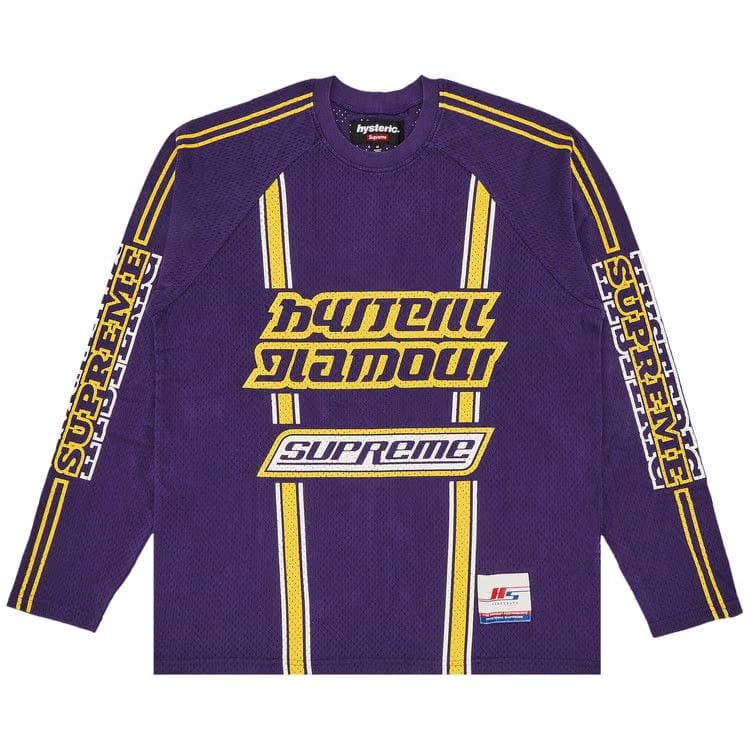 Supreme x HYSTERIC GLAMOUR Mesh Long-Sleeve Top Purple