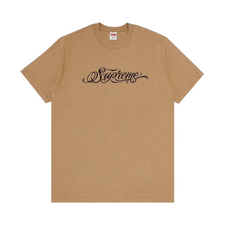 Supreme Script T-Shirt Khaki