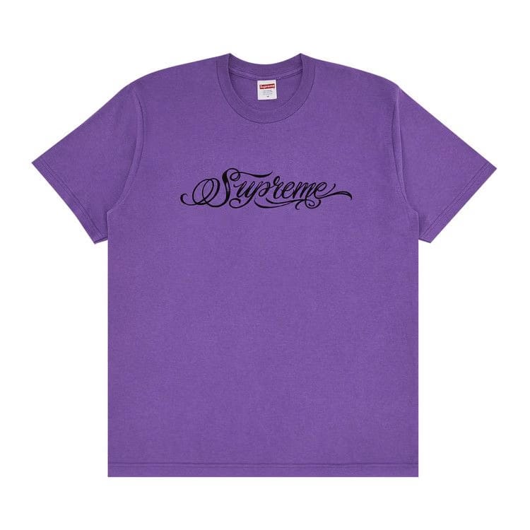 Supreme Script T-Shirt Purple