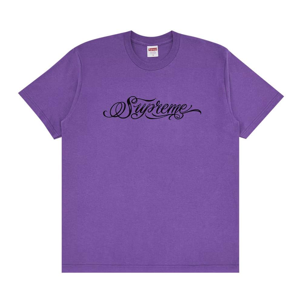 Supreme Script T-Shirt Purple