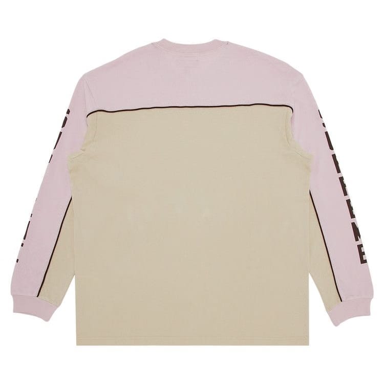 Supreme Paneled Piping Long-Sleeve Top Tan