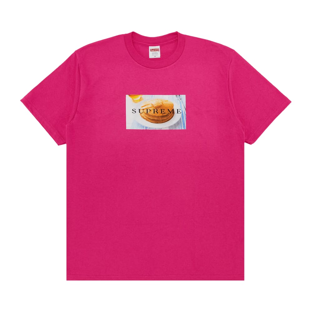 Supreme Pancakes T-Shirt Fuchsia