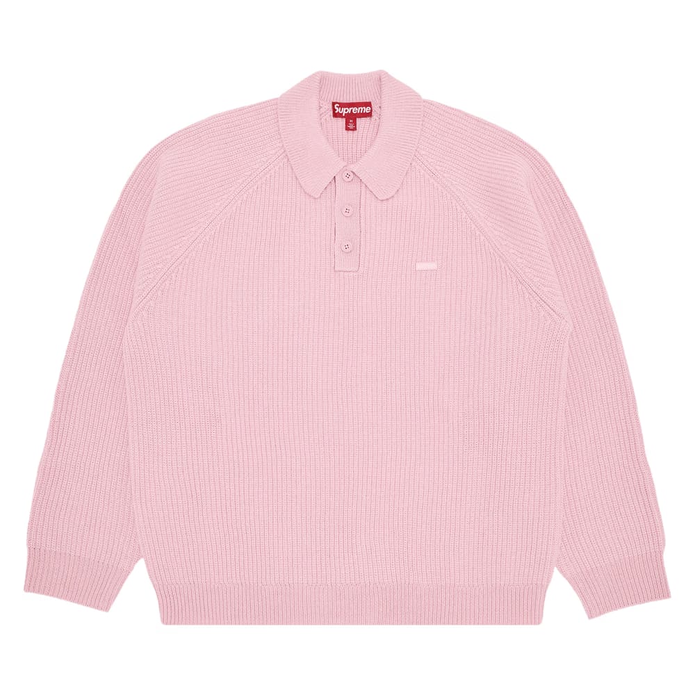 Supreme Small Box Polo Sweater Pink