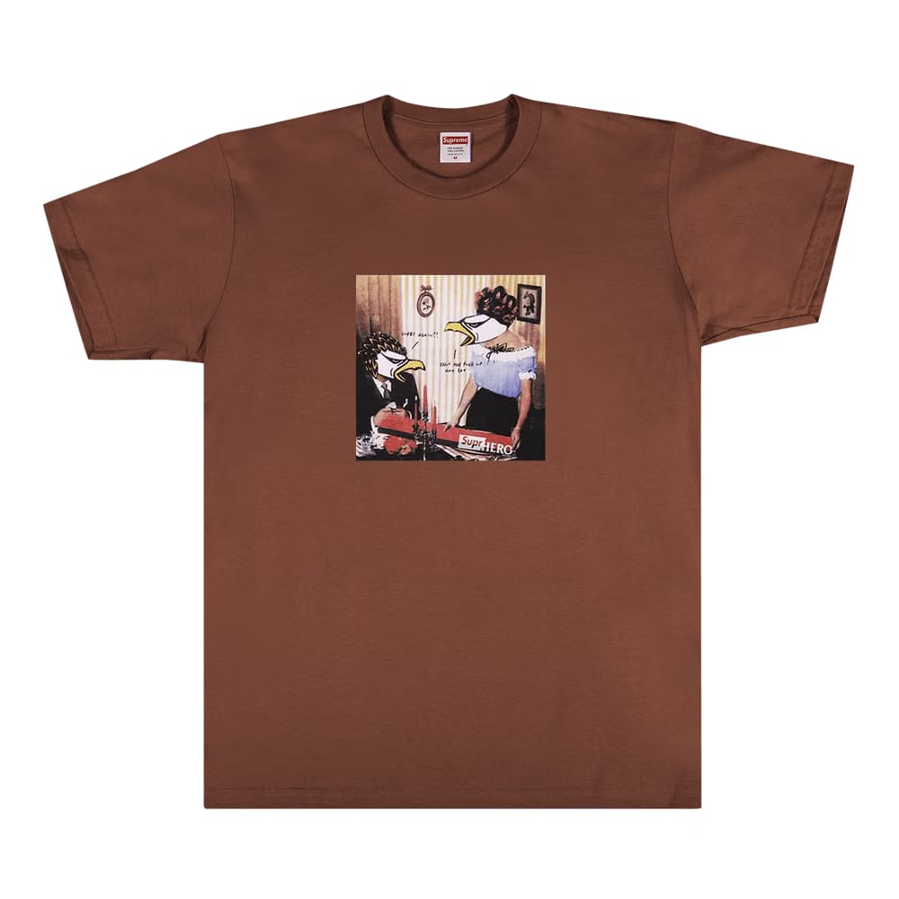 Supreme x ANTIHERO Curbs T-Shirt Brown