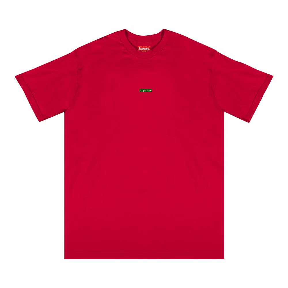 Supreme Typewriter Shorts-Sleeve Top Red