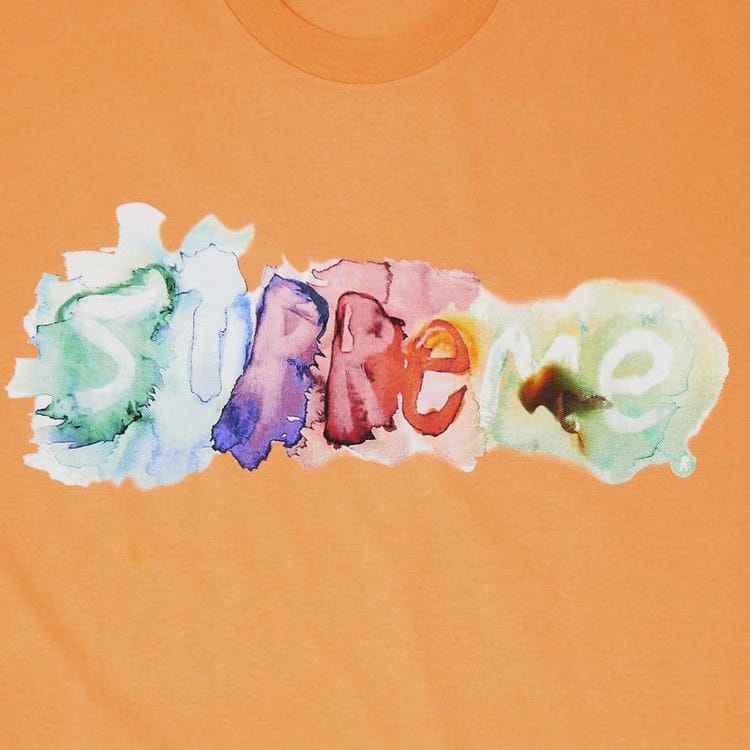 Supreme Watercolor T-Shirt Peach