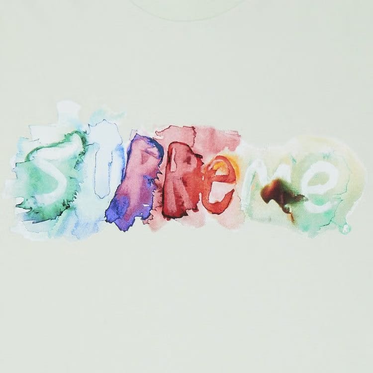 Supreme Watercolor T-Shirt Pale Green