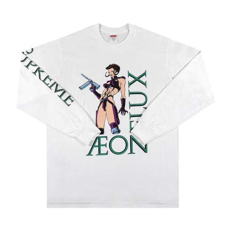 Supreme Aeon Flux Long-Sleeve T-Shirt White