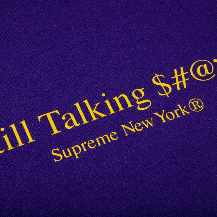 Supreme Still Talking T-Shirt Purple