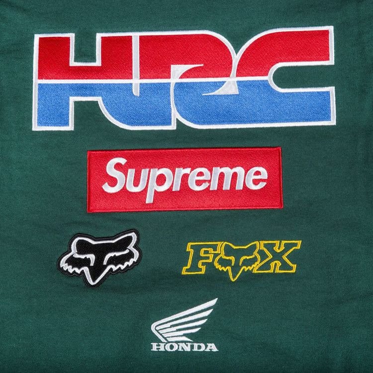 Supreme x Honda Fox Racing Crewneck Green