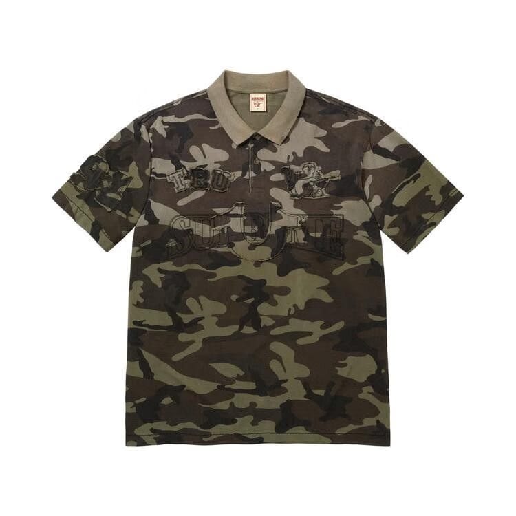 Supreme x True Religion Appliqué Polo Olive Camo