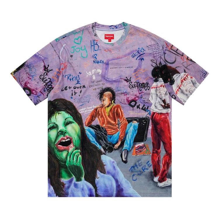 Supreme x Lady Pink Shorts-Sleeve Top Multicolor