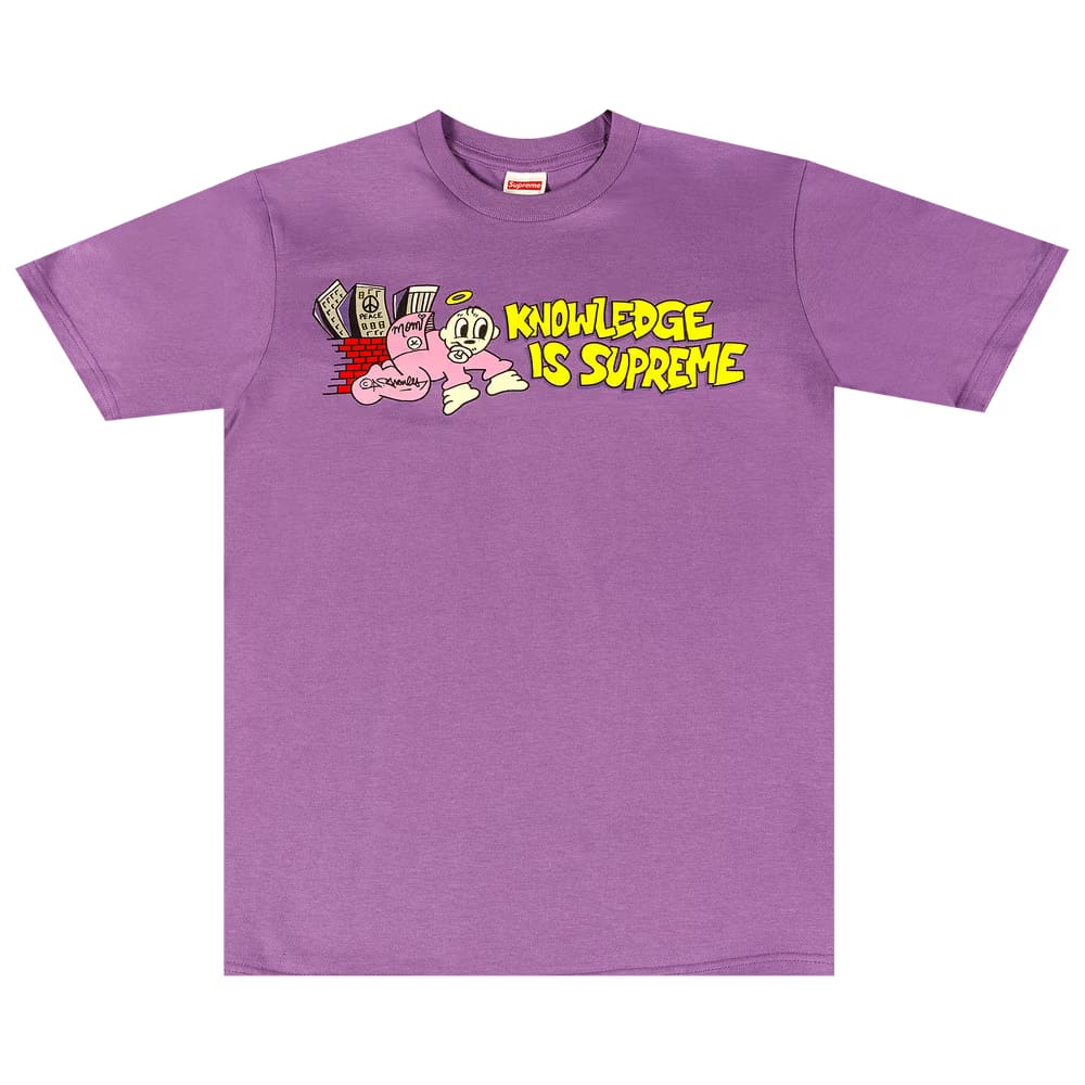 Supreme Knowledge T-Shirt Purple