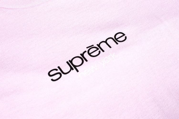 Supreme Classic Logo T-Shirt Light Pink