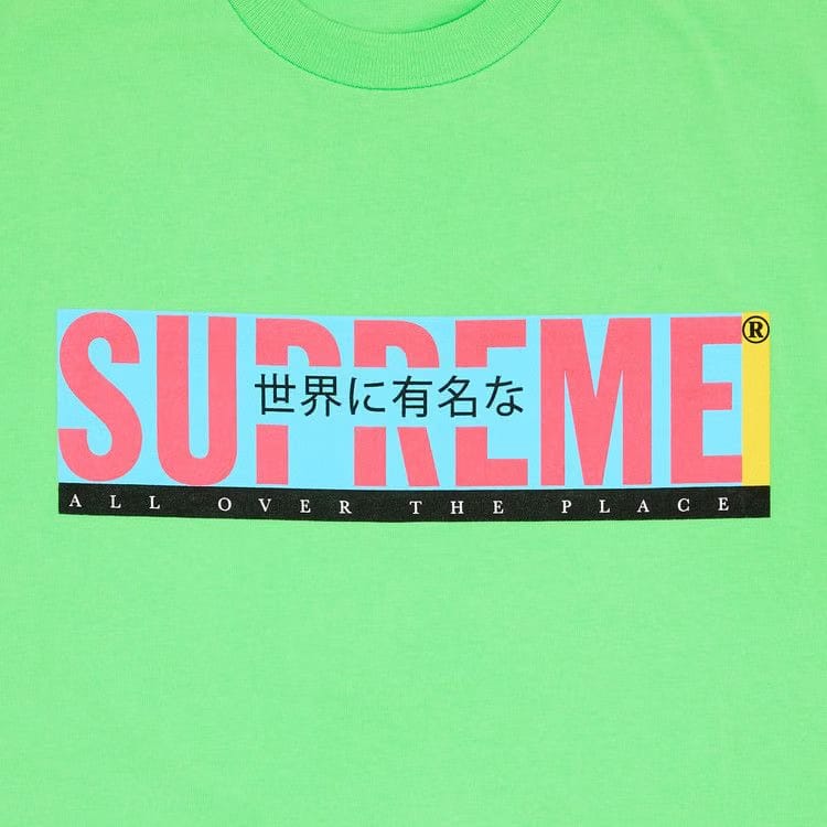 Supreme All Over T-Shirt Lime
