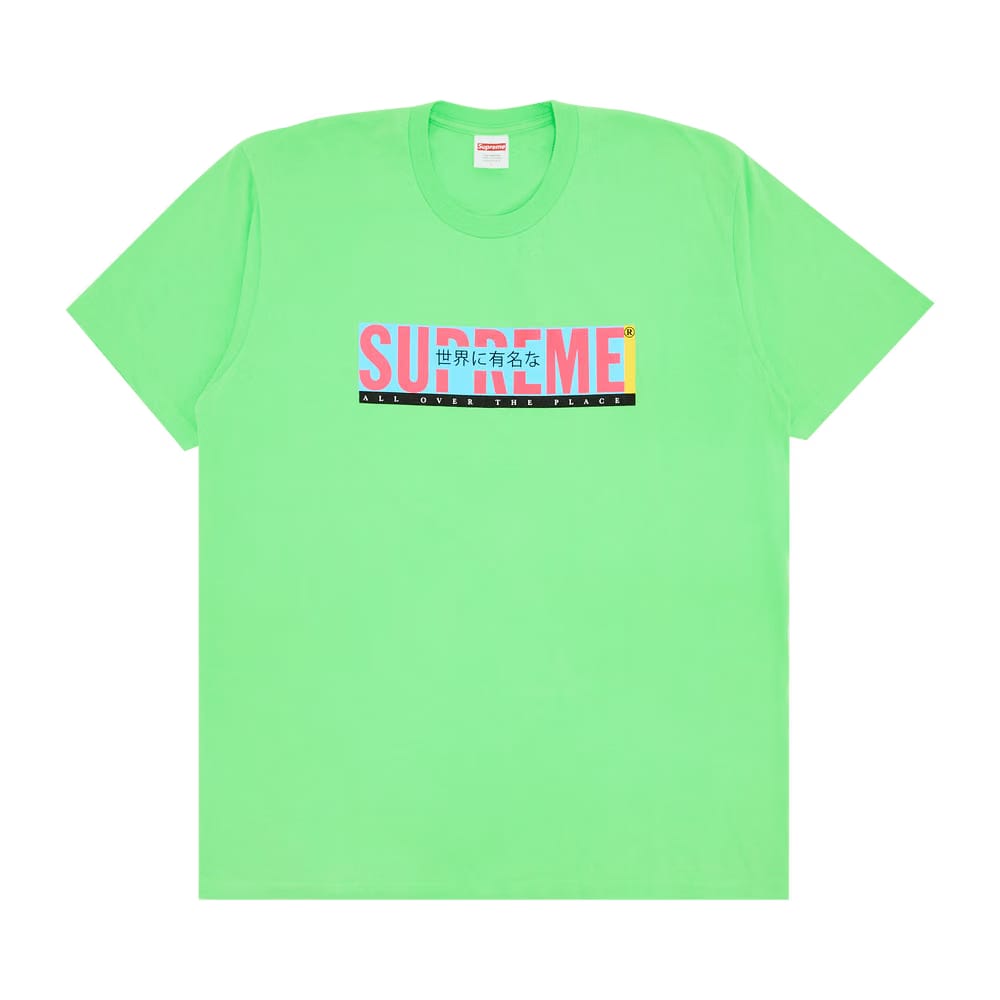Supreme All Over T-Shirt Lime