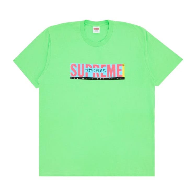 Supreme All Over T-Shirt Lime