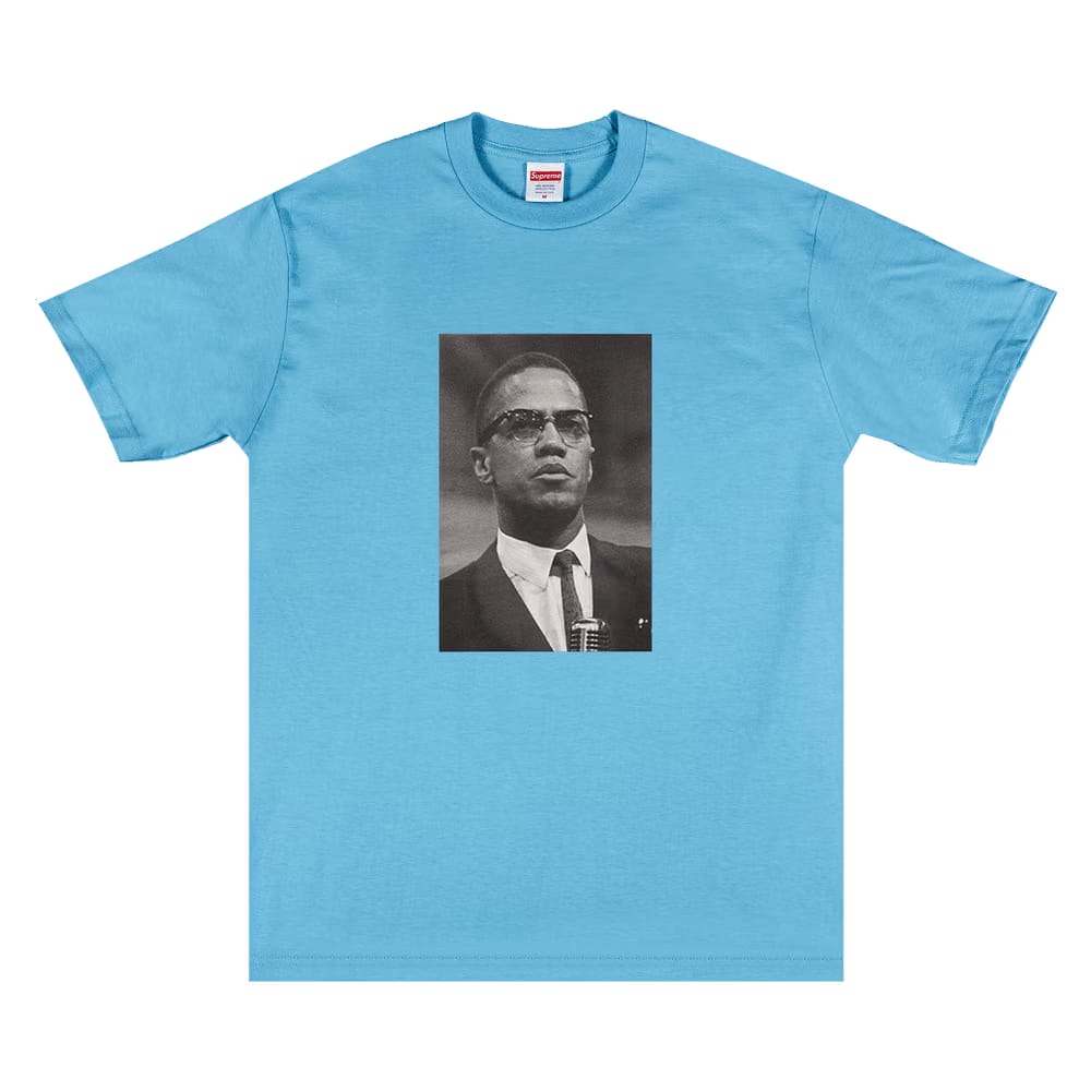 Supreme Malcolm x T-Shirt Light Slate