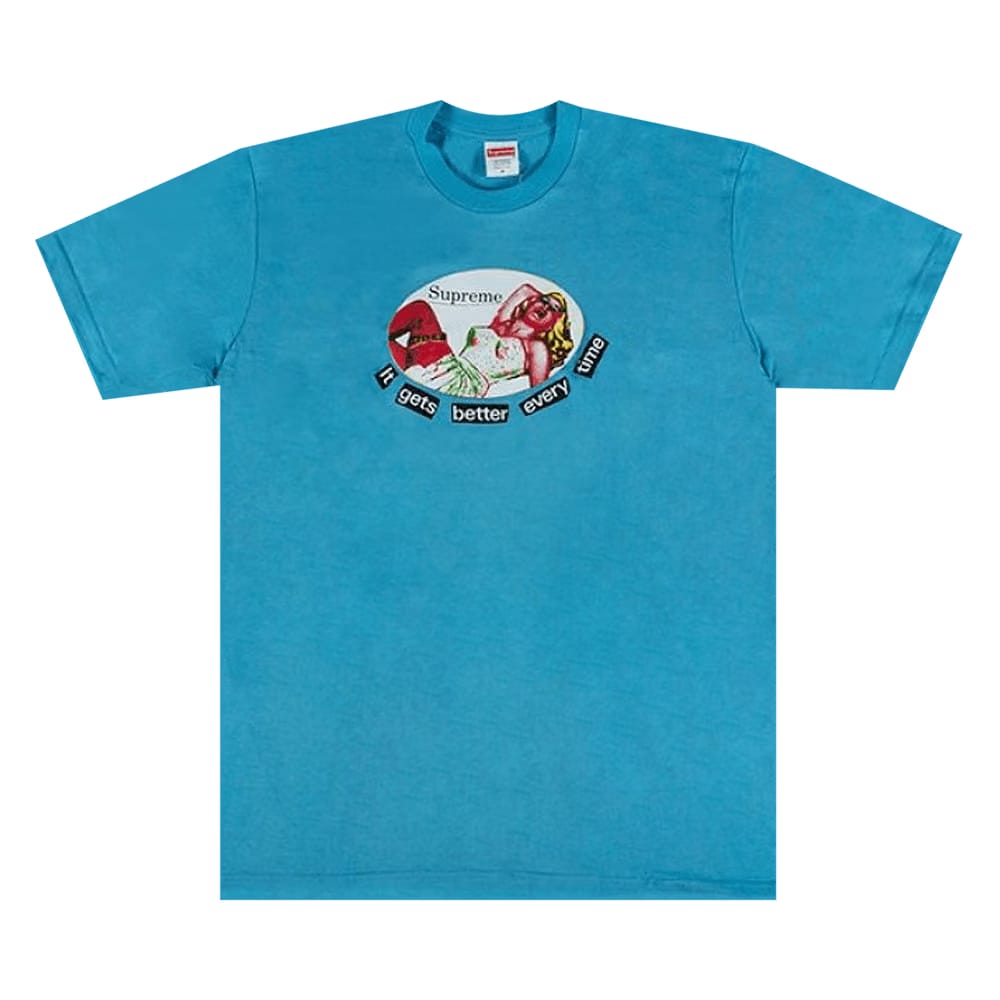Supreme It Gets Better Every Time T-Shirt Light Slate