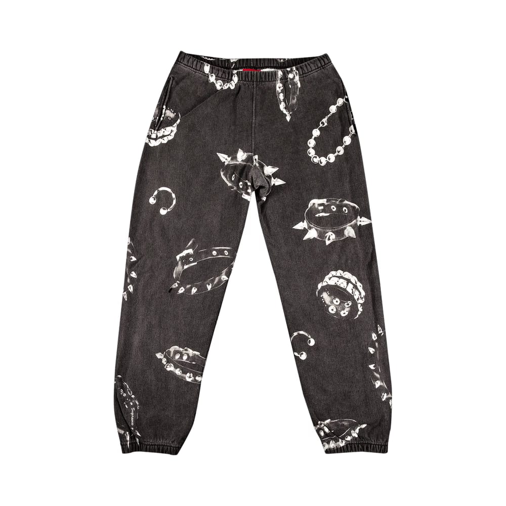 Supreme Studded Collars Sweatpant Black