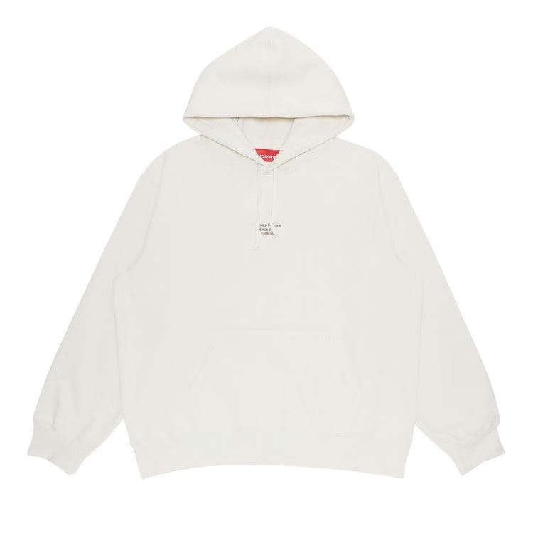 Supreme World Famous Micro Hoodie White