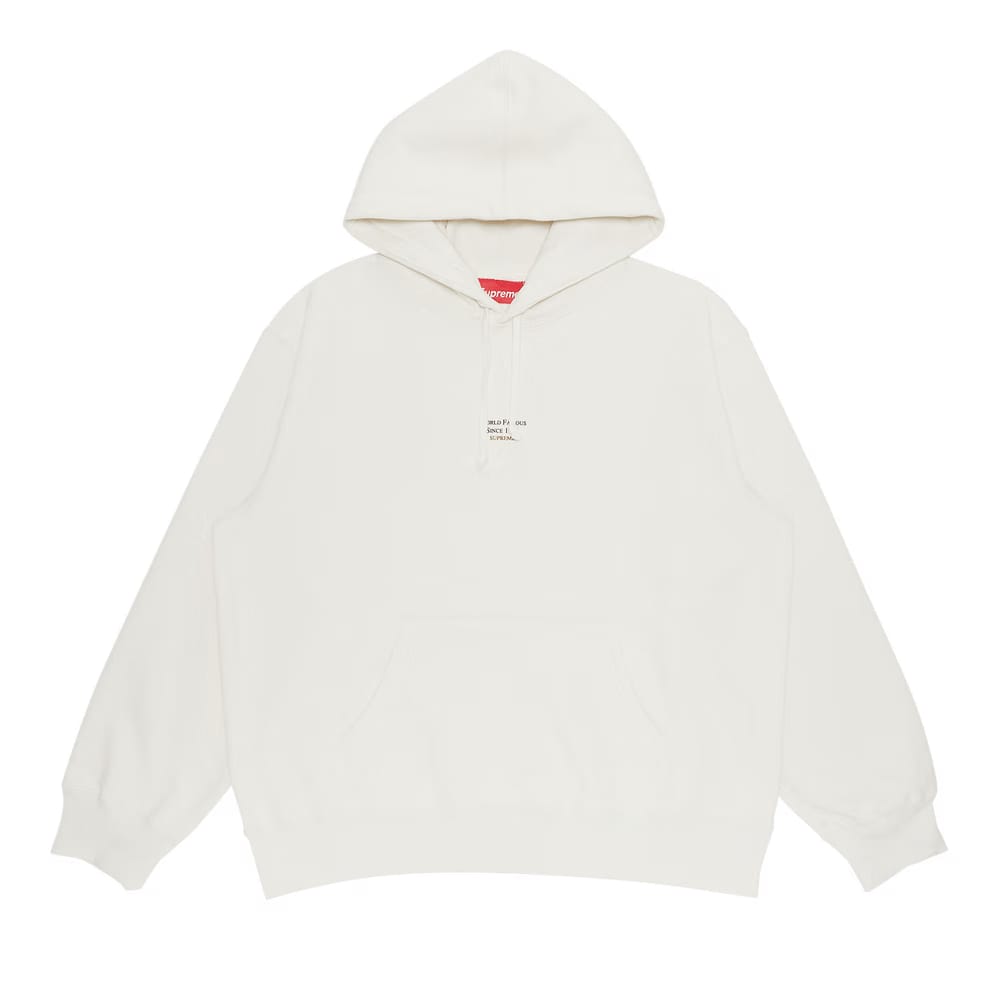 Supreme World Famous Micro Hoodie White