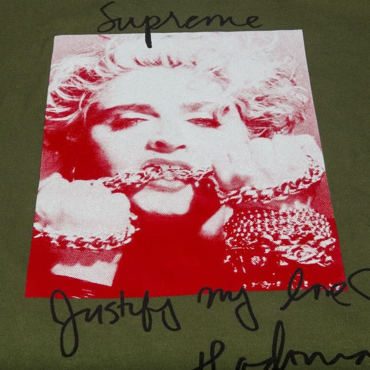 Supreme Madonna T-Shirt Olive