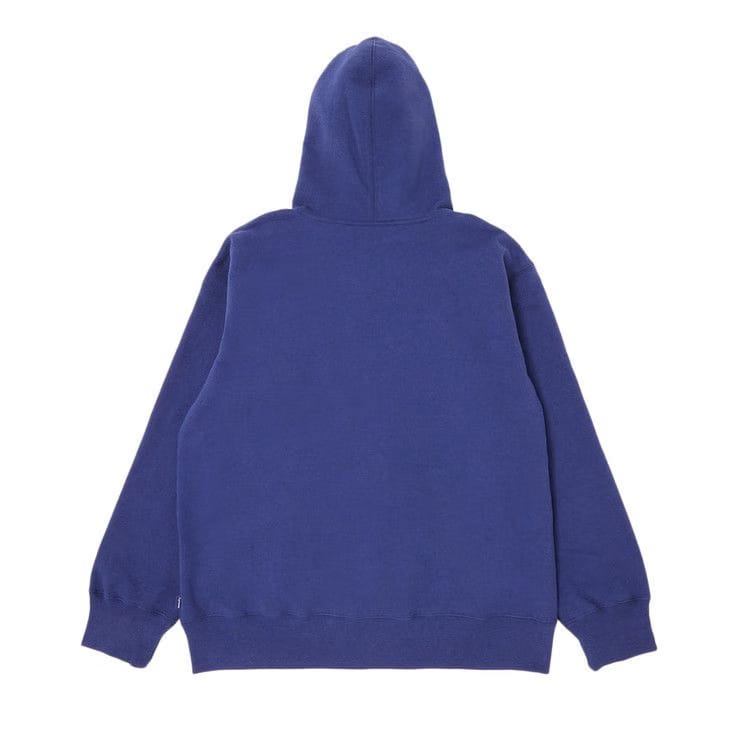 Supreme Small Box Drawcord Zip Up Hoodie Washed Navy