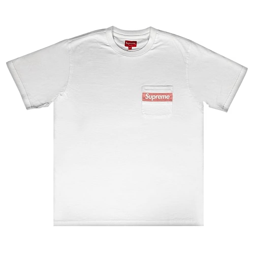 Supreme Mesh Stripe Pocket T-Shirt White