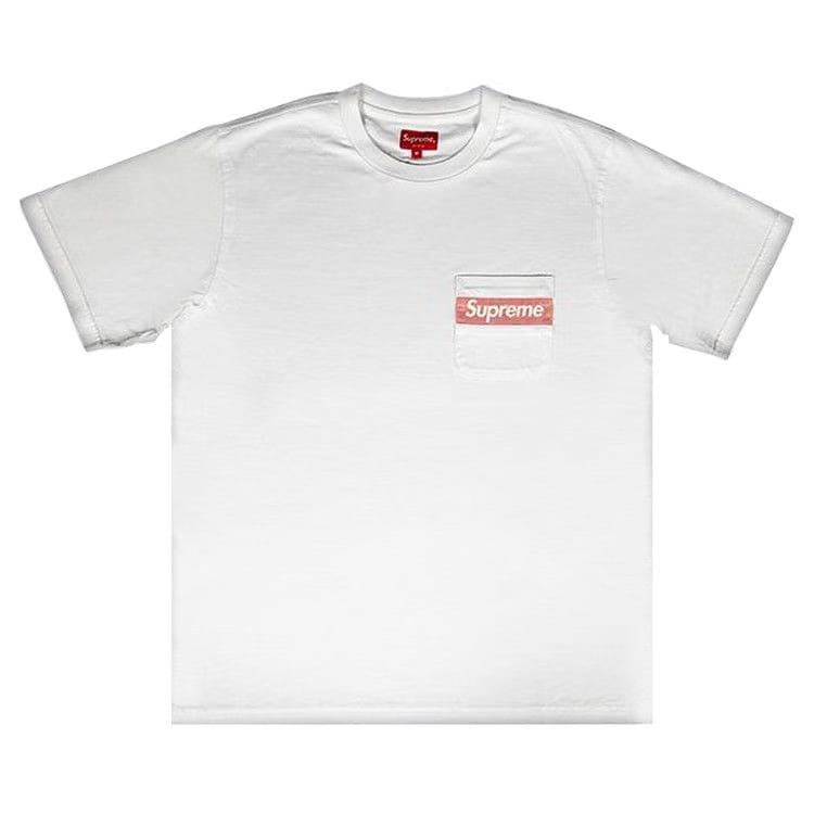 Supreme Mesh Stripe Pocket T-Shirt White