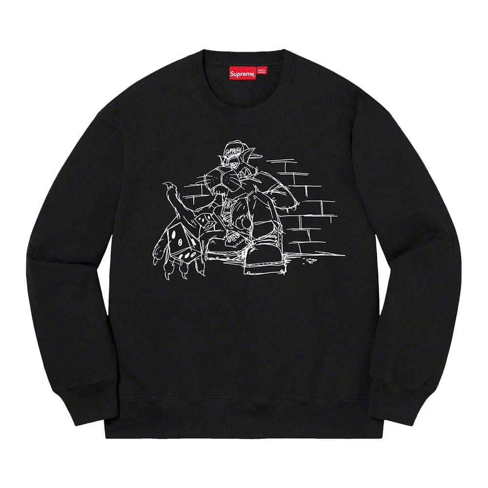 Supreme Dice Crewneck Black