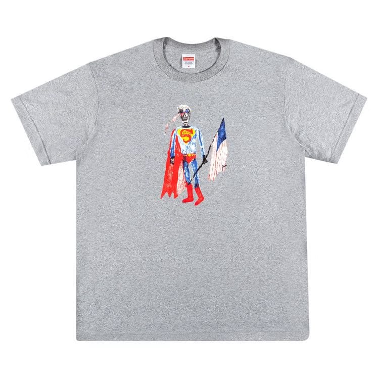 Supreme Skeleton T-Shirt Heather Grey