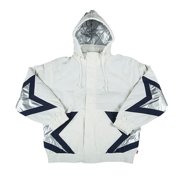Supreme Stars Puffy Jacket White