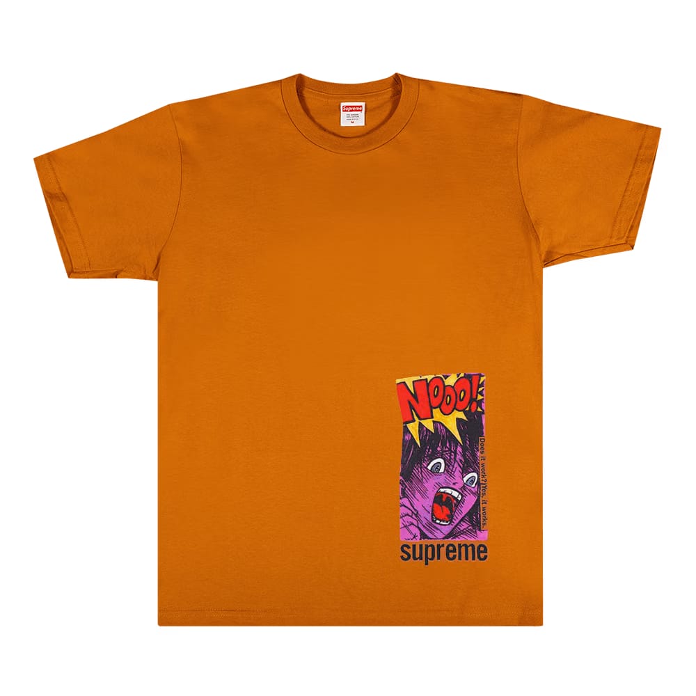 Supreme Does It Work T-Shirt Burnt Orange