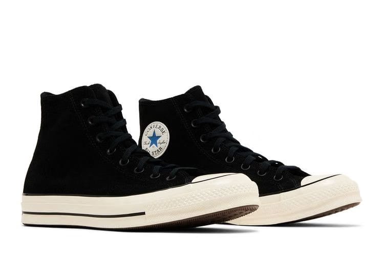 Chuck 70 Suede High Black Egret