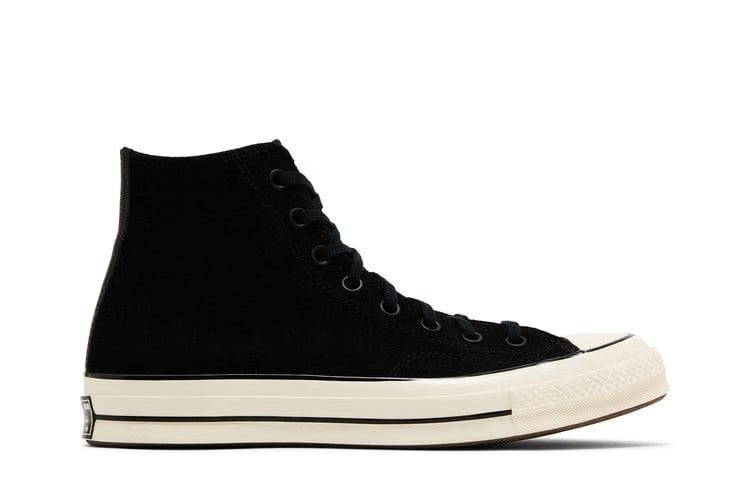 Chuck 70 Suede High Black Egret
