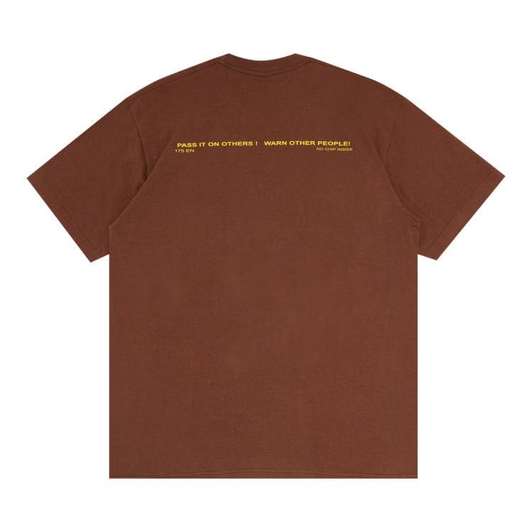 Supreme Warning T-Shirt Brown