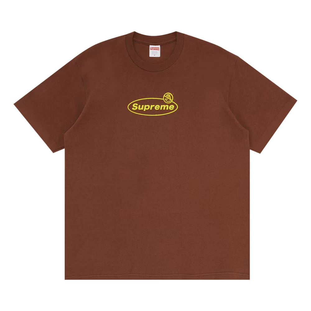 Supreme Warning T-Shirt Brown